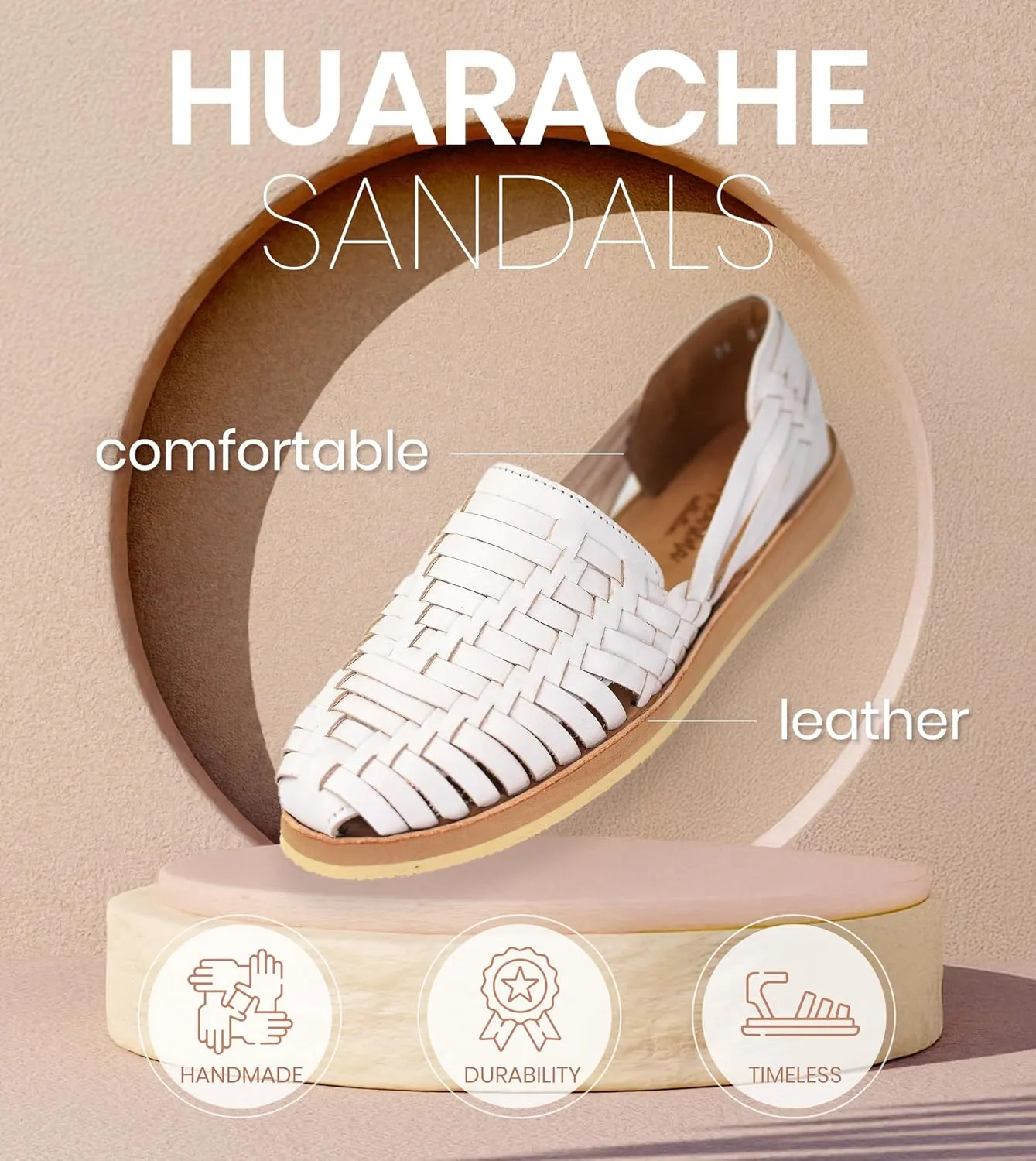 Macarena Collection Womens Shoes Leather Sandals for Women | Huarache Handmade Mexican Sandals Women | Comfortable & Stylish Womens Sandals 813 Style