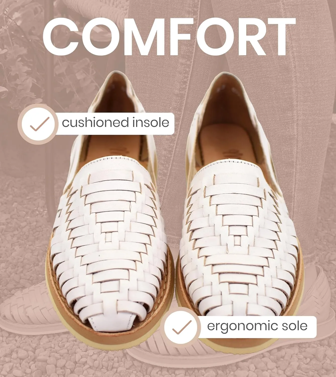 Macarena Collection Womens Shoes Leather Sandals for Women | Huarache Handmade Mexican Sandals Women | Comfortable & Stylish Womens Sandals 813 Style