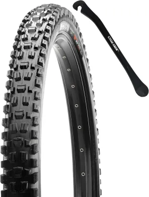 MAXXIS Assegai Mountain Bike Tire - 27.5" & 29" - Bundle with Cycle Crew Tire Lever