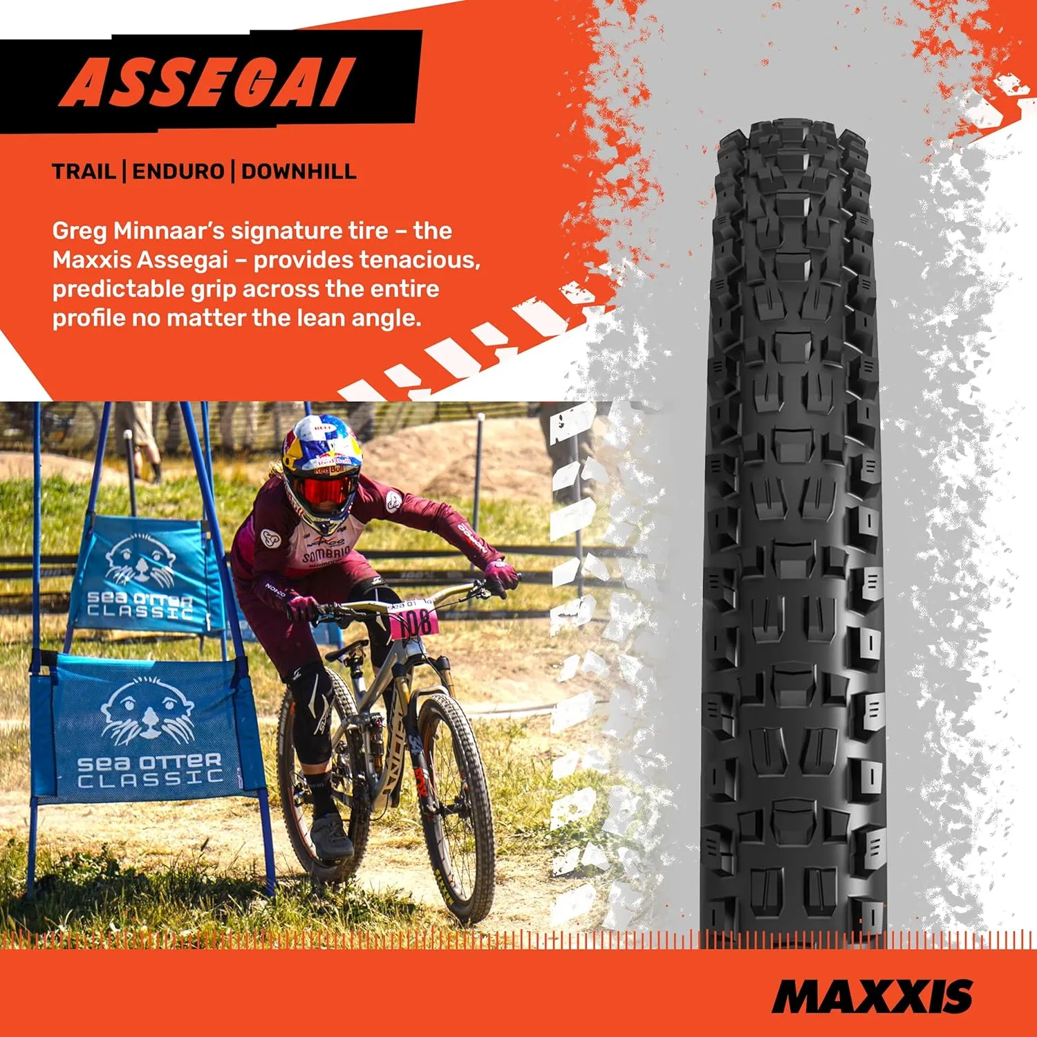 MAXXIS Assegai Mountain Bike Tire - 27.5" & 29" - Bundle with Cycle Crew Tire Lever