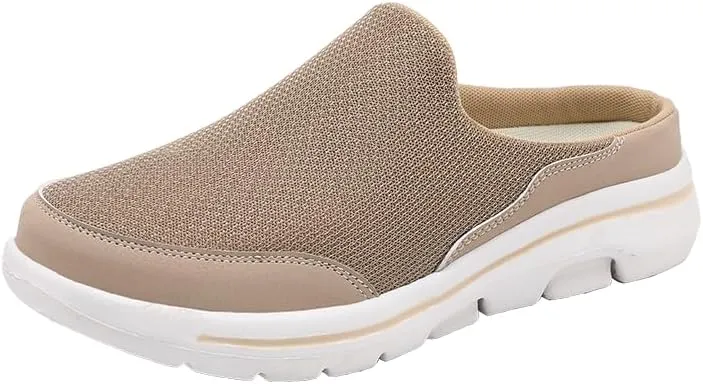 Men's Big & Tall Lightweight Slip-On Casual Sneakers - Breathable Mesh & Fabric Upper, MD Cushioned Sole, All-Season Comfort for Sports & Casual Attire