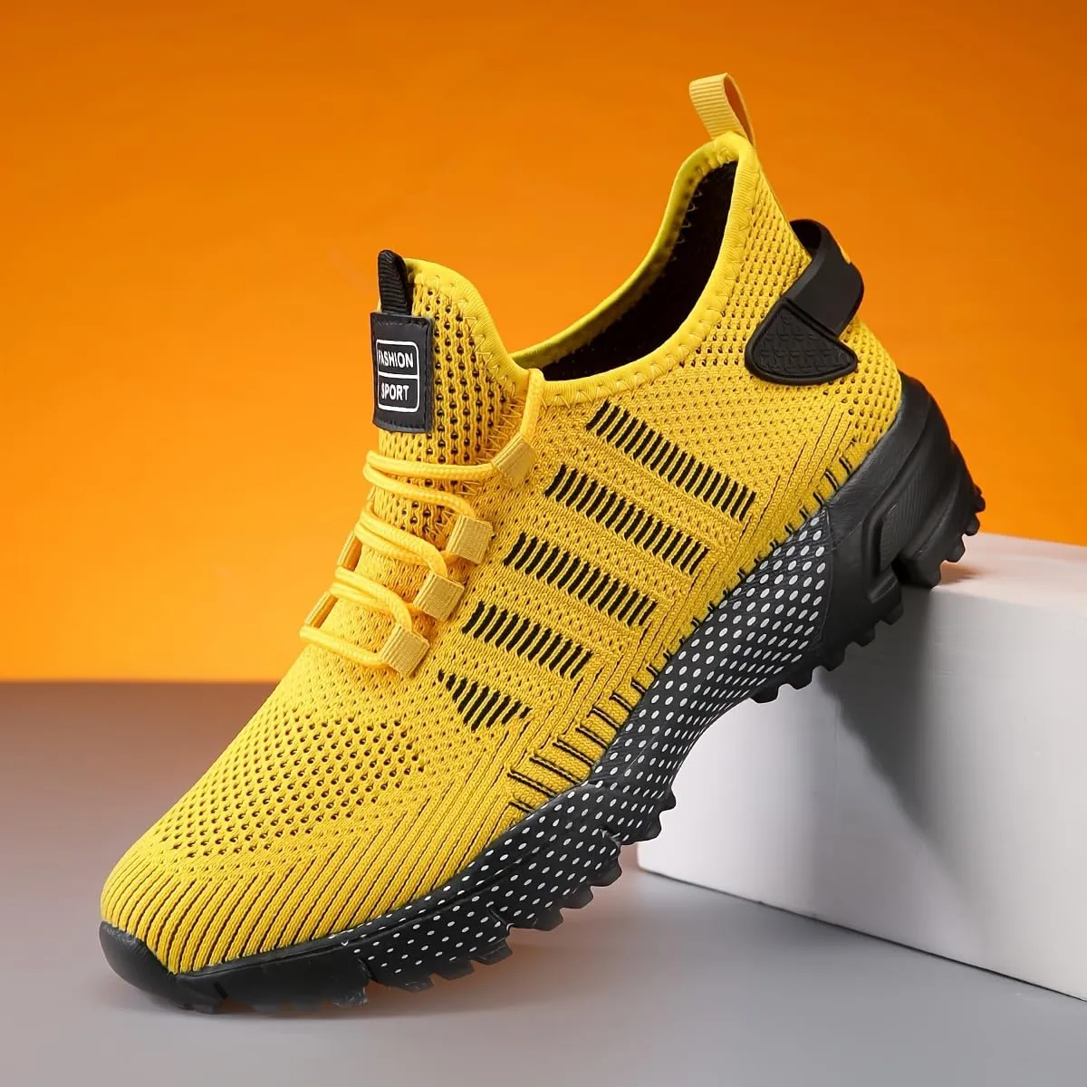 Men's Breathable Non-Slip Sneakers for Spring/Summer - Lightweight Casual Shoes for Outdoor Activities, Jogging & Park Workouts