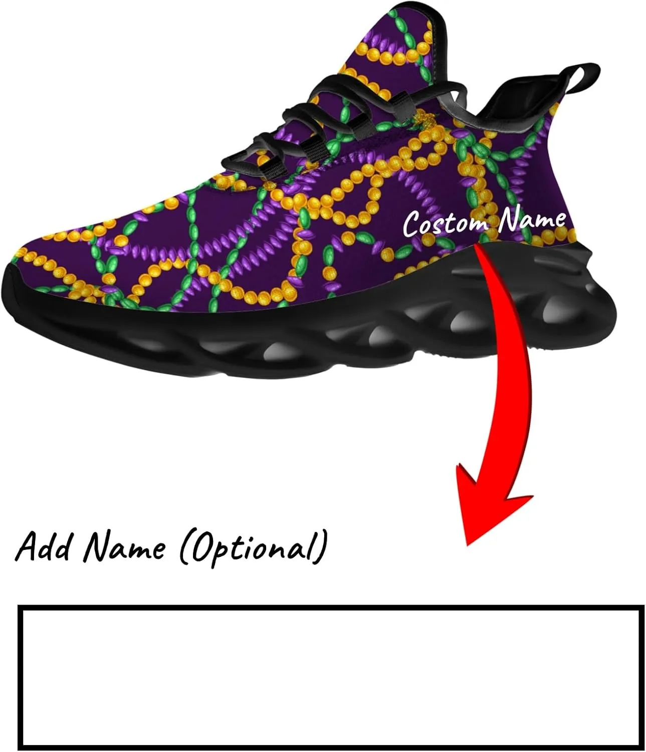 Men's Carnival Sneakers Custom Shoes Add Name Running Shoes Lightweight Walking Tennis Shoes Gifts for Men Women