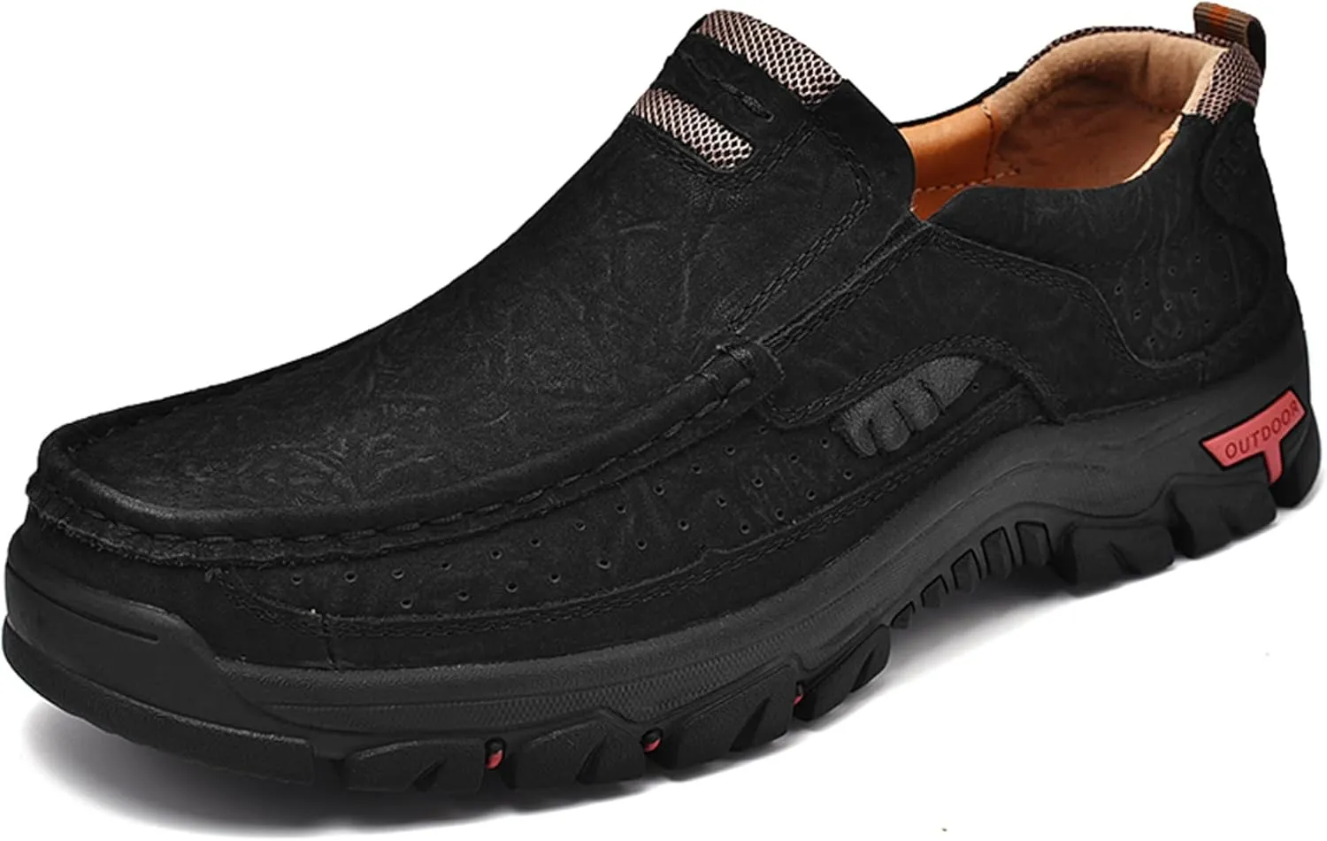 Men's Casual Walking Sneakers Classic Leather Shoes Comfortable Breathable Casual Shoes Vintage Loafers Outdoor Walking Non-Slip Men's Shoes