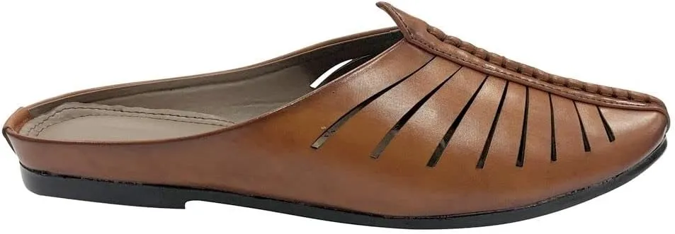 Mens Ethnic Designer Punjabi Jutti for Men Cream Gold Shoes Wedding Khussa Traditional Handmade Loafers