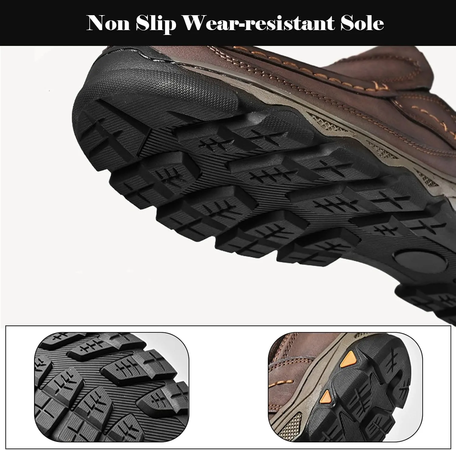 Mens Loafer Casual Shoes, Waterproof Oxford, Lightweight Hiking Shoes, Slip on Walking Sneakers for Travel, Camping, Running