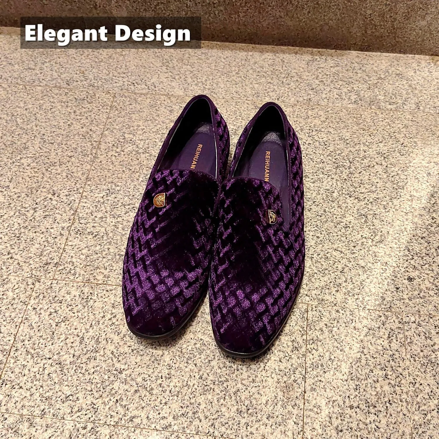 Men's Penny Slip-on Velvet Loafer Suede Dress Shoes Designer Smoking Slipper Prom Wedding Shoes
