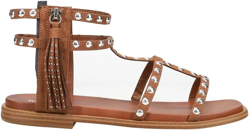 MIA Womens Kathalina Studded Gladiator Casual Sandals Casual - Brown