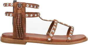 MIA Womens Kathalina Studded Gladiator Casual Sandals Casual - Brown
