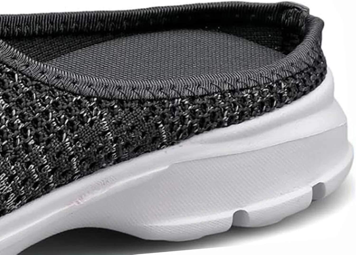 Mules for Women 2025 Garden Clogs Shoes Slip on Sneakers Women Arch Support Orthopedic Shoes Backless Sneakers Armadillo Clogs Summer Knit Flats Lightweight Breathable Comfortable Walking Shoe