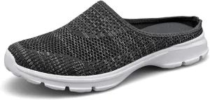 Mules for Women 2025 Garden Clogs Shoes Slip on Sneakers Women Arch Support Orthopedic Shoes Backless Sneakers Armadillo Clogs Summer Knit Flats Lightweight Breathable Comfortable Walking Shoe