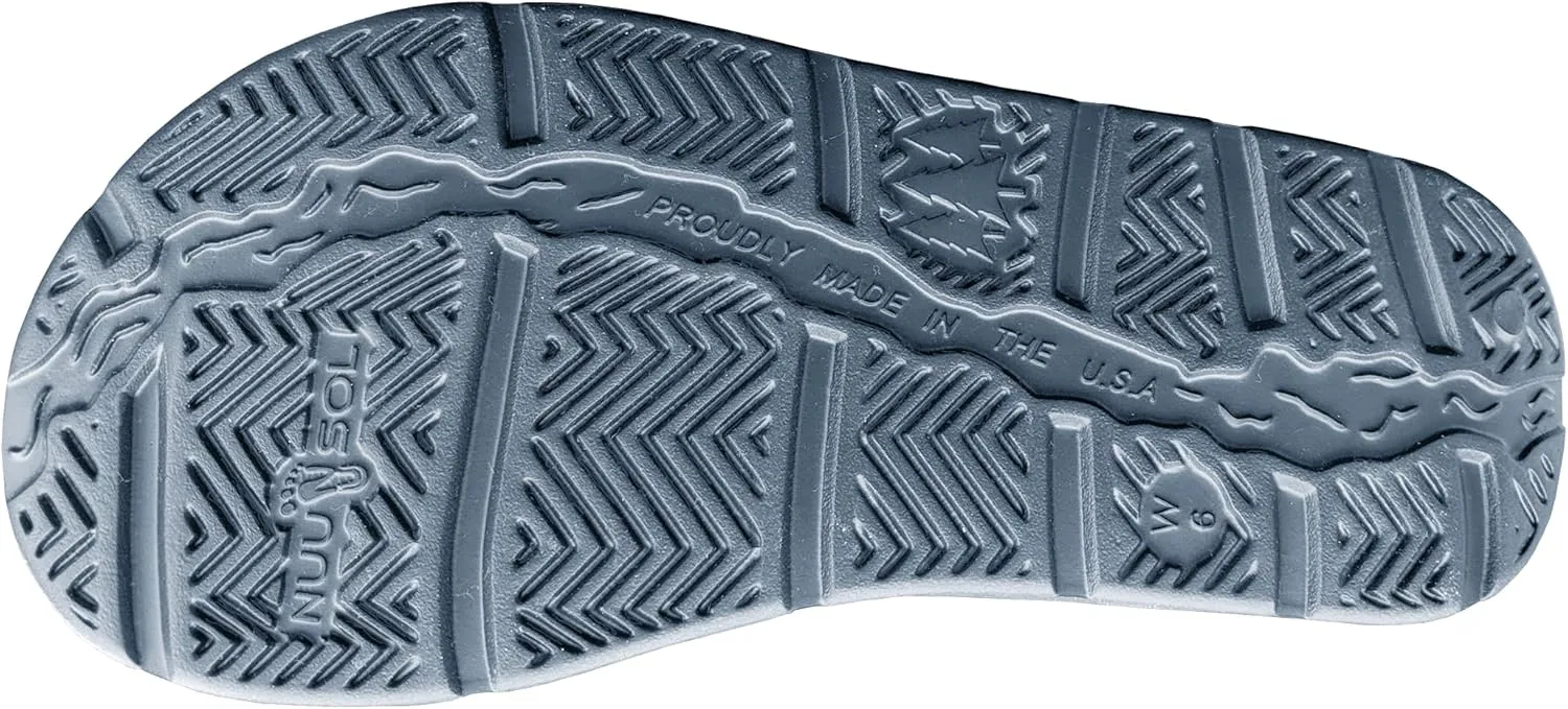 NUUSOL Stanley Slide Men Flip Flops/Sandal; Non-Slip Durable Soft-Cushion Lightweight Non-Porous Textured Footbed Orthotics Arch Support Footwear Relieve Plantar Fasciitis Feet Joints Neck & Back Pain