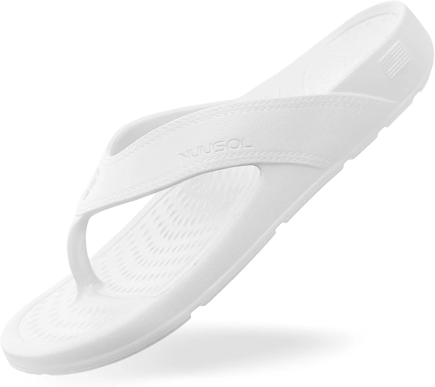 NUUSOL Unisex Cascade Flip Flops; Non-Slip Hiking/Plantar Fasciitis Footwear; Soft Cushion, Lightweight & Comfortable; Arch Support & Textured Footbed, Pain Relief for Joint, Neck & Back Injuries