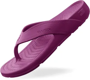 NUUSOL Unisex Cascade Flip Flops; Non-Slip Hiking/Plantar Fasciitis Footwear; Soft Cushion, Lightweight & Comfortable; Arch Support & Textured Footbed, Pain Relief for Joint, Neck & Back Injuries