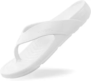 NUUSOL Unisex Cascade Flip Flops; Non-Slip Hiking/Plantar Fasciitis Footwear; Soft Cushion, Lightweight & Comfortable; Arch Support & Textured Footbed, Pain Relief for Joint, Neck & Back Injuries