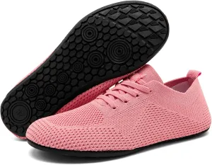Oltyutc Women's Wide Minimalist Barefoot Shoes Zero Drop Tennis Running Shoes Slip On Walking Sneakers Gym Workout Trail Trainers