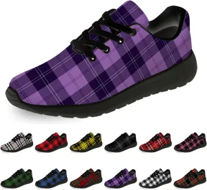 Plaid Shoes for Women Men Running Shoes Lightweight Walking Tennis Sneakers Jogging Shoes Gifts