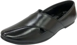 Punjabi Jutti for Men Mojari BlackSherwani Shoes Pakistani Jutti Groom Loafers Slipon Jalsa