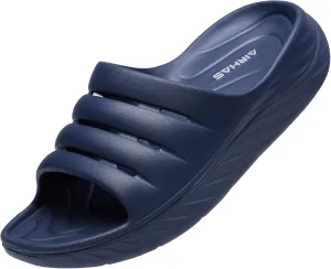 Recovery Sandals for Men and Women Orthotic Plantar Fasciitis Sandals with Arch Support Unisex Thick Slides with Cushion