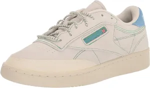 Reebok Unisex-Adult Club C Sneaker, Chalk/Alabaster/Glen Green, 6 Women/4.5 Men