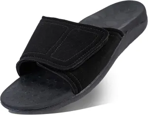 RX Unisex Slide & Flip-Flop Sandals -Orthotic Recovery Sandal with Comfortable Arch Support and Adjustable Strap for Foot and Leg Pain Relief, for Men and Women