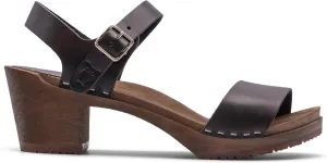 Sandgrens Handmade Swedish Wood Clogs for Women, High Heel Sandals | Vienna High
