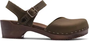 Sandgrens Handmade Swedish Wood Clogs for Women, Low Heel Sandals | Saragasso
