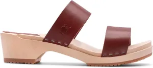 Sandgrens Handmade Swedish Wood Clogs for Women, Low Heel Sandals | Stockholm Low