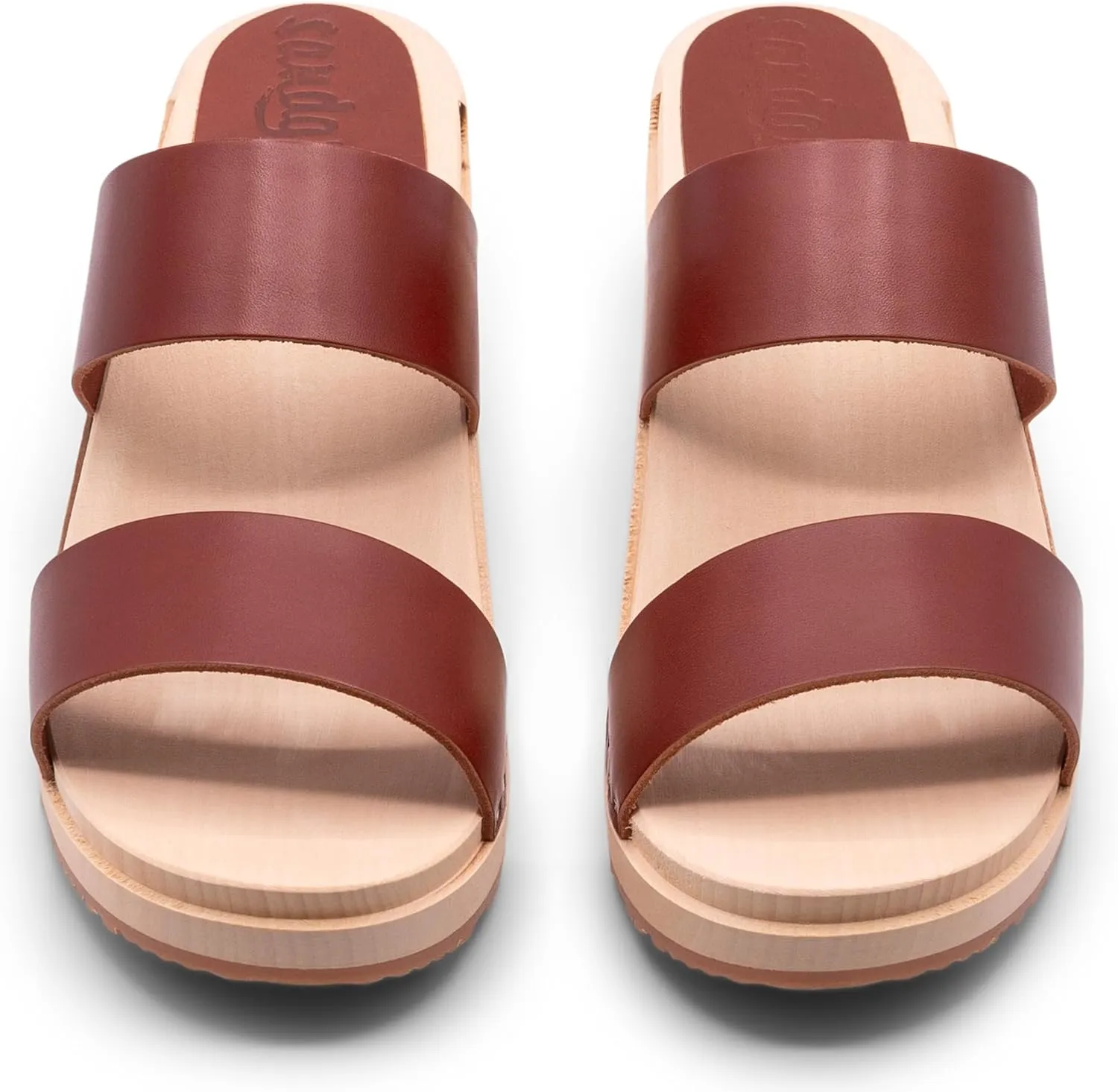 Sandgrens Handmade Swedish Wood Clogs for Women, Low Heel Sandals | Stockholm Low