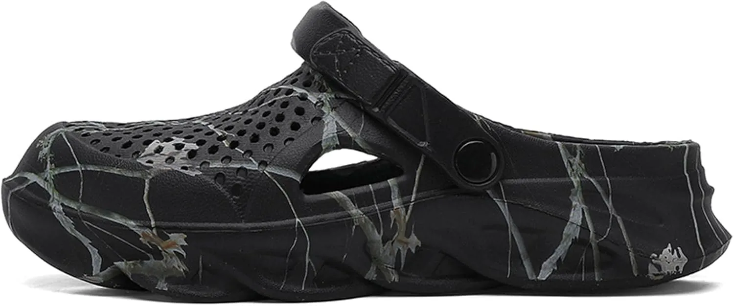 SECHRITE Mens Clogs - Slip-on Garden Shoes Mules for Men - Fashion Outdoor Beach Sandals Cushioned Supportive