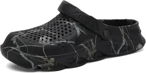 SECHRITE Mens Clogs - Slip-on Garden Shoes Mules for Men - Fashion Outdoor Beach Sandals Cushioned Supportive