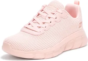 Skechers Women's BOBS Sport Sneakers-Visionary Essence Two Tone Knit Lace Up Machine Washable Vegan Shoes