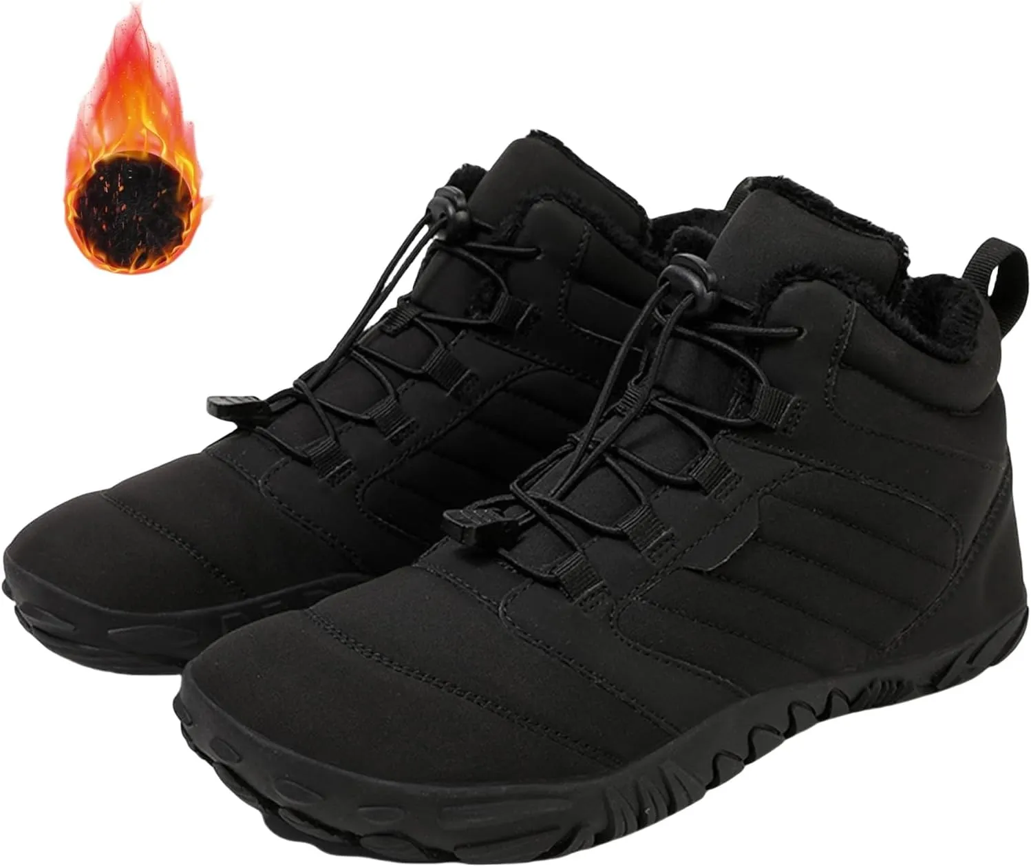 Snow Boots for Mens Womens Non-Slip Waterproof Cold-Proof Outdoor Hiking Sneakers Winter Warm Cotton Shoes