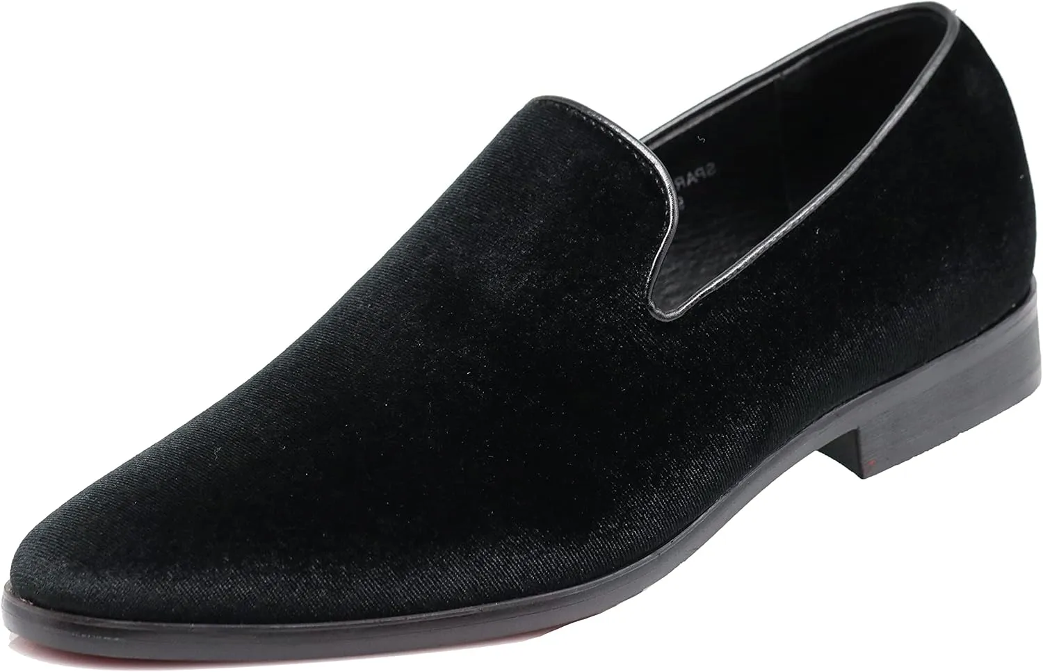 SPT03 Men's Vintage Plain Velvet Dress Loafers Slip On Shoes Classic Tuxedo Dress Shoes
