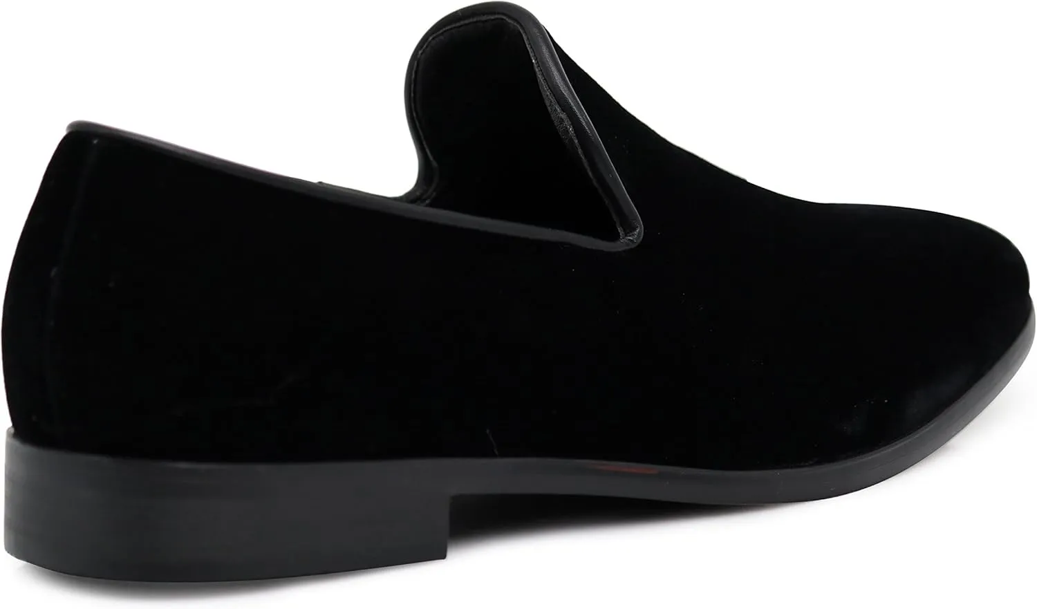 SPT03 Men's Vintage Plain Velvet Dress Loafers Slip On Shoes Classic Tuxedo Dress Shoes