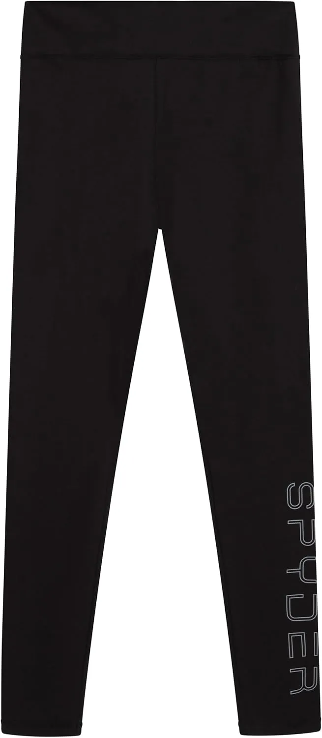 Spyder Women's Cotton Legging - Soft High Waisted 4-Way Stretch Wide Waistband Ankle Jersey Legging (Sizes: S-3X)