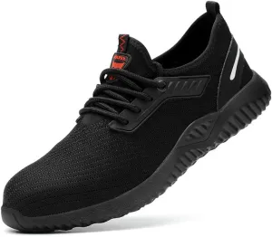 Steel Toe Shoes for Men Women Safety Shoes Work Sneakers Breathable Lightweight Industrial & Construction Shoe