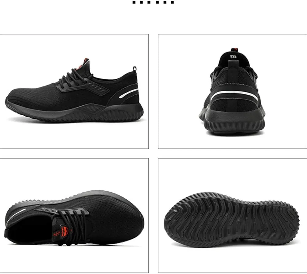 Steel Toe Shoes for Men Women Safety Shoes Work Sneakers Breathable Lightweight Industrial & Construction Shoe