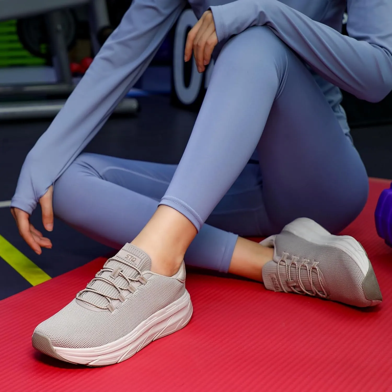 STQ Slip on Sneakers Women Orthopedic Walking Shoes for Plantar Fasciitis Relief