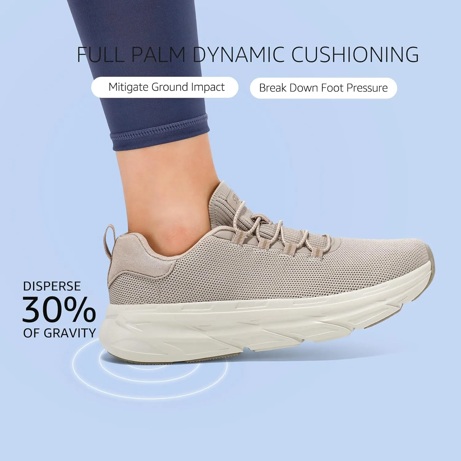 STQ Slip on Sneakers Women Orthopedic Walking Shoes for Plantar Fasciitis Relief