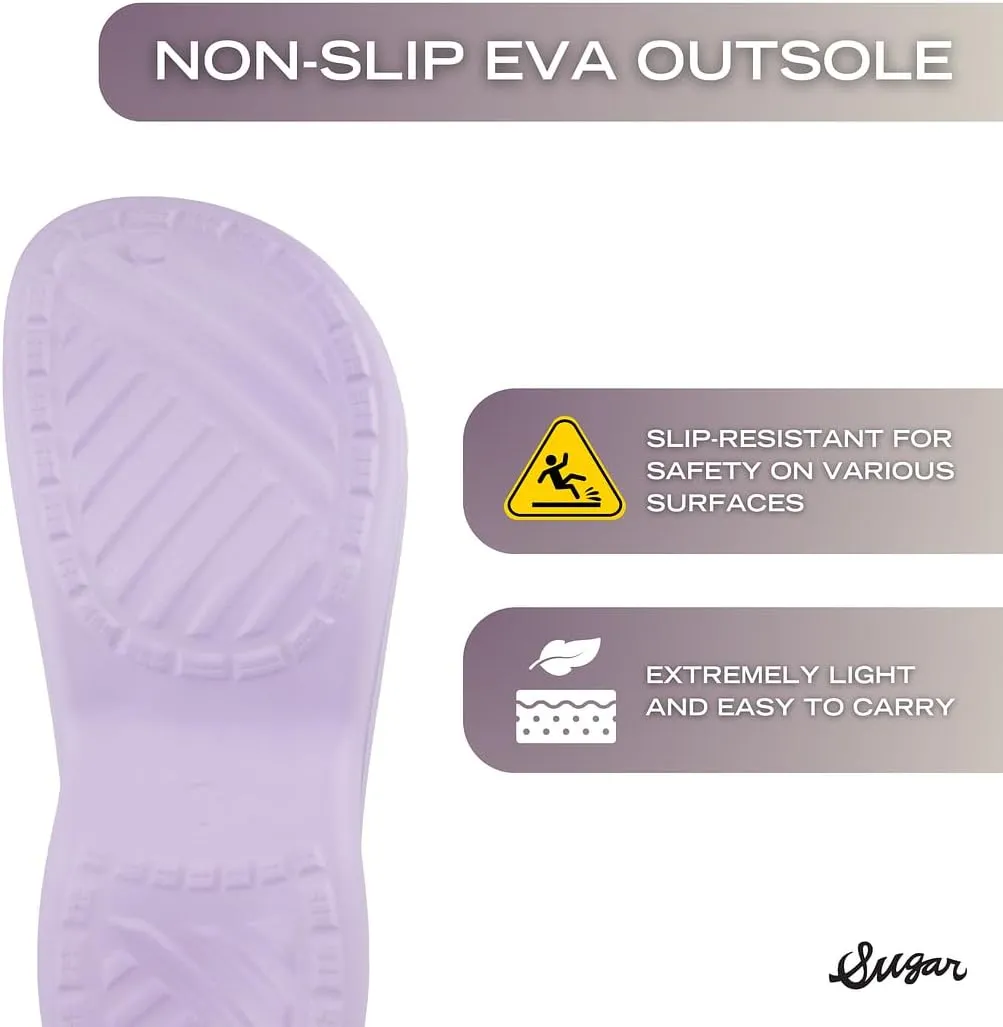 Sugar Women's Classic Clogs Platform Slip-On Sandals Outdoor Slippers – For Indoor, Outdoor, Beach, Pool – Deidra