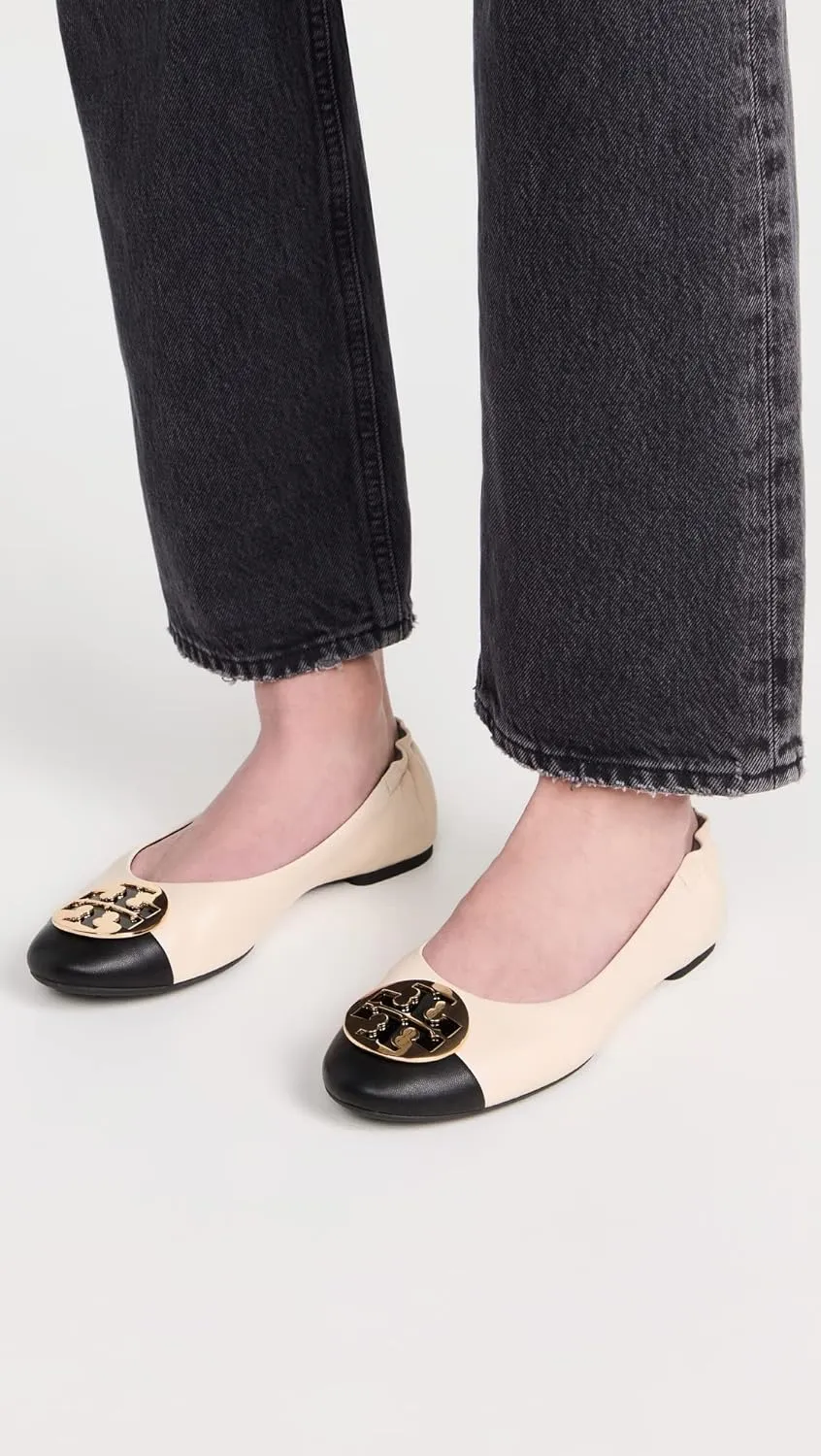 Tory Burch Women's Claire Cap Toe Ballet Flats