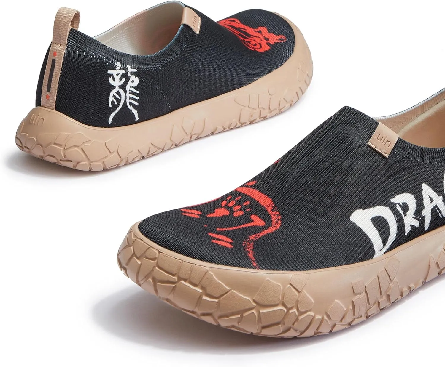 UIN Year of The Dragon Men's Travel Walking Shoes Slip On Casual Loafers 2024 Chinese Lunar New Year