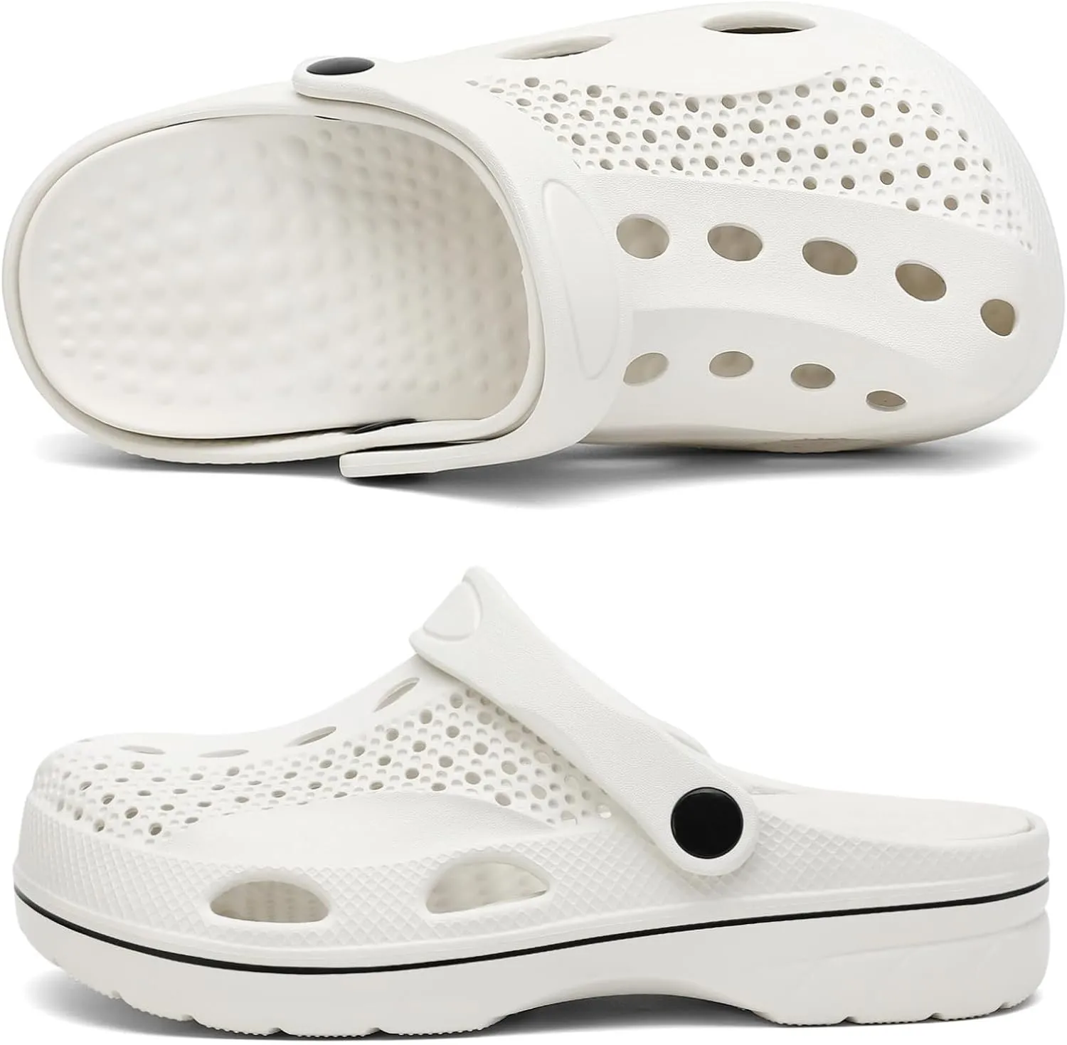 VZQ Women and Men Arch Support Clogs Slip-on Garden Shoes Outdoor Beach Slippers Sandals with Plantar Fasciitis Feet Cushion Insoles