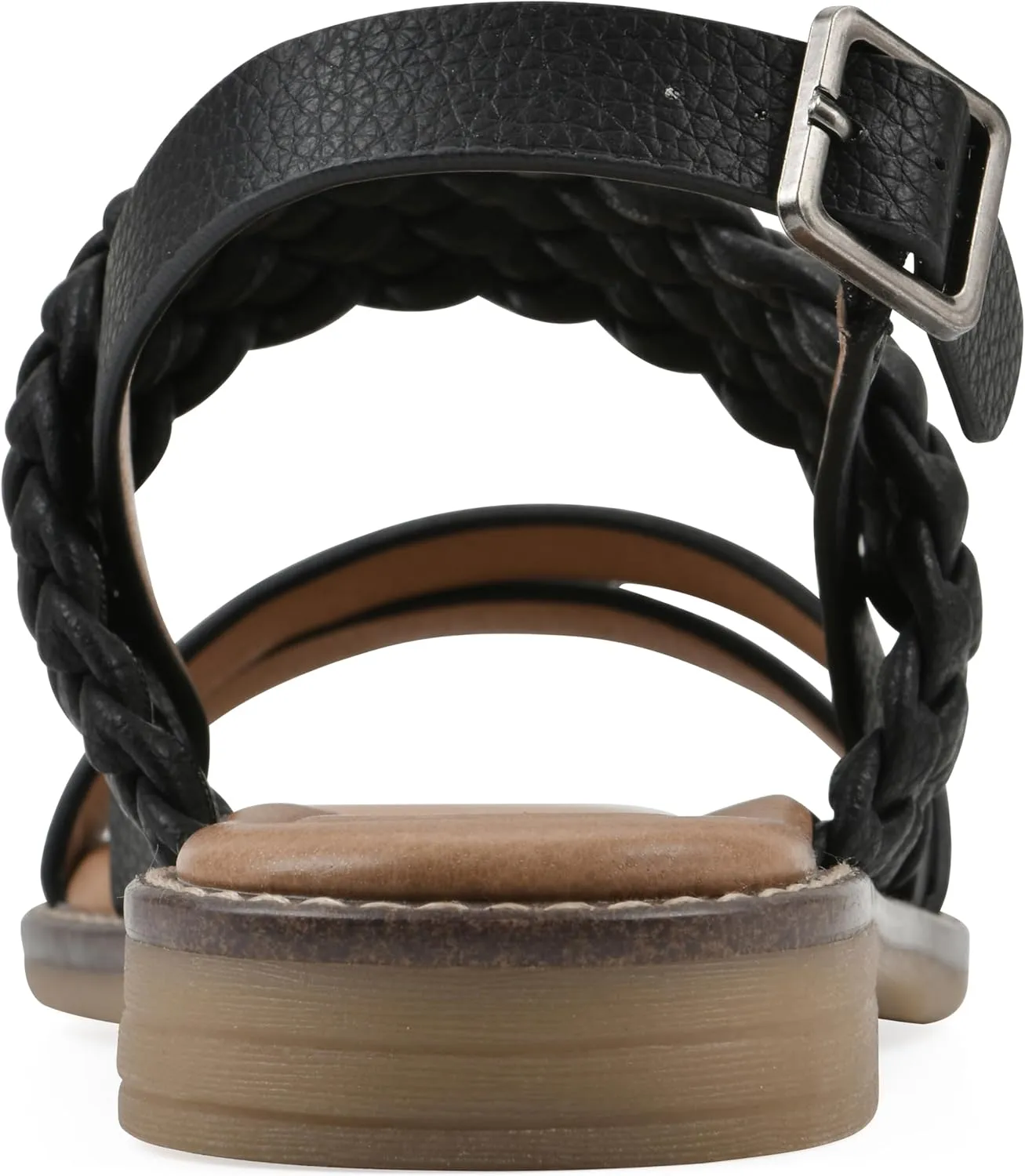 WHITE MOUNTAIN Women's Macaroni Strappy Braided Sandal