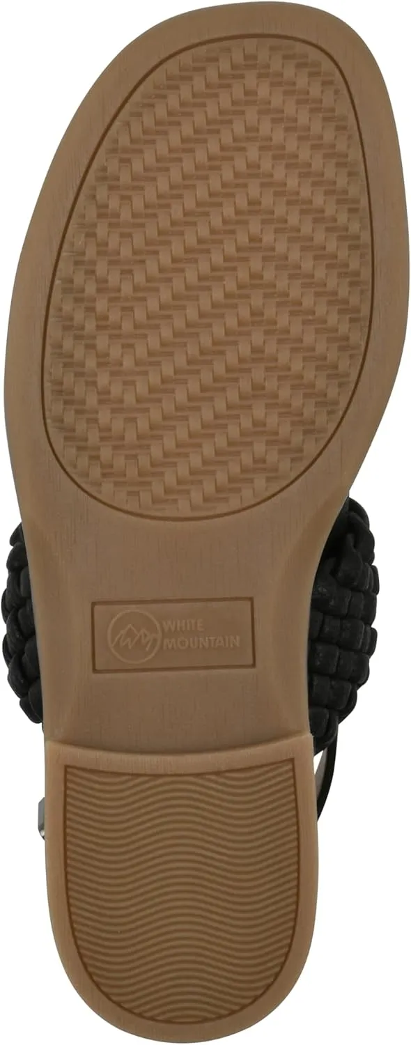 WHITE MOUNTAIN Women's Macaroni Strappy Braided Sandal