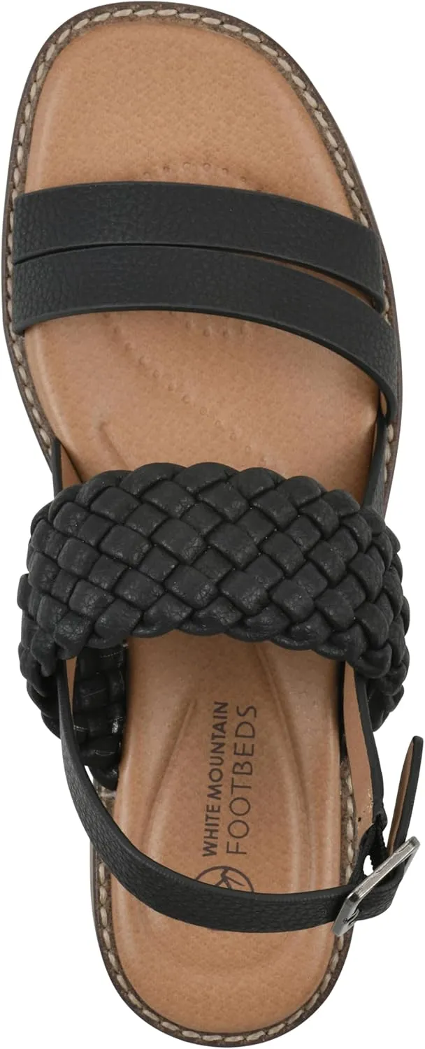 WHITE MOUNTAIN Women's Macaroni Strappy Braided Sandal