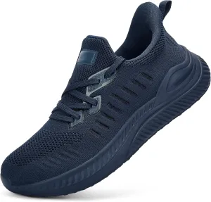 Wide Walking Shoes for Men Slip On Mens Running Shoes Tennis Shoes Lightweight Breathable Walking Sneakers Workout Gym Wide Sneakers
