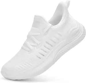 Wide Walking Shoes for Men Slip On Mens Running Shoes Tennis Shoes Lightweight Breathable Walking Sneakers Workout Gym Wide Sneakers