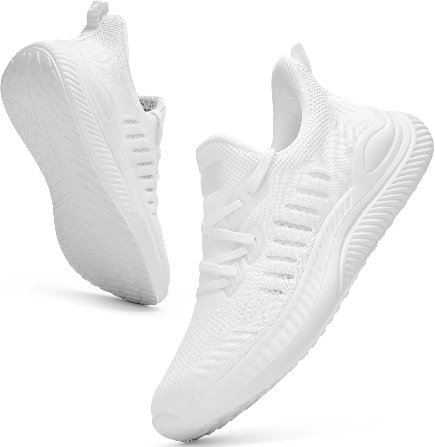 Wide Walking Shoes for Men Slip On Mens Running Shoes Tennis Shoes Lightweight Breathable Walking Sneakers Workout Gym Wide Sneakers